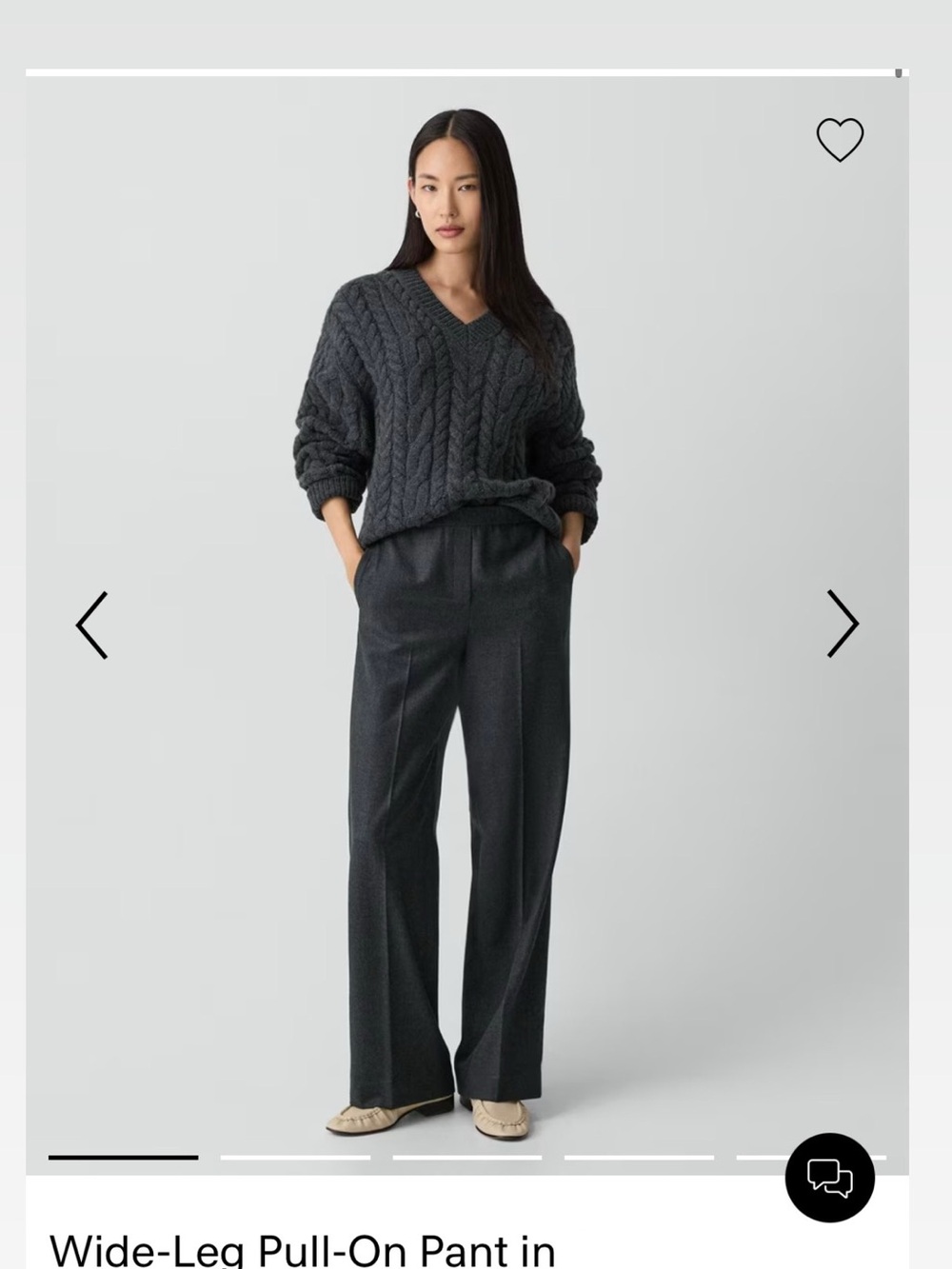 Theory Wide-Leg Pull-On Pants in Tan NOT charcoal - Picture 1 of 5